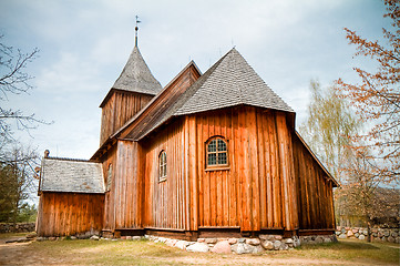 Image showing old wooden church