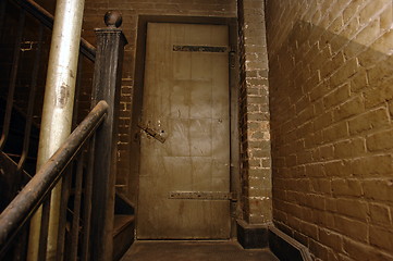 Image showing Stairwell in old building three