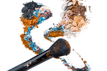 Image showing crushed eyeshadows