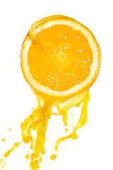 Image showing orange juice splash