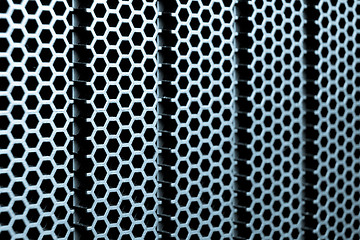 Image showing abstract metallic grid