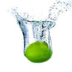 Image showing lime splashing