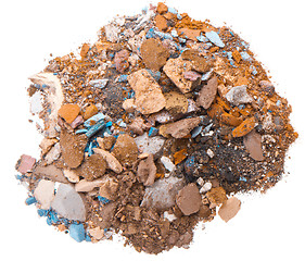 Image showing crushed eyeshadows