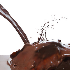 Image showing pouring chocolate