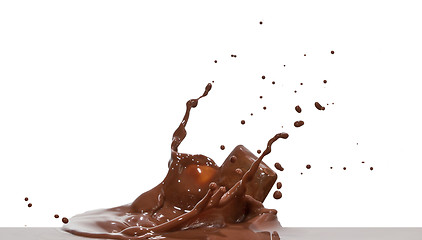 Image showing chocolate splash