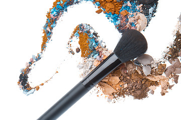 Image showing crushed eyeshadows