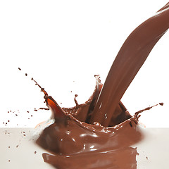 Image showing pouring chocolate