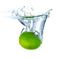 Image showing lime splashing