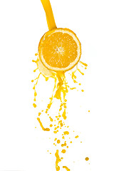 Image showing orange juice splash