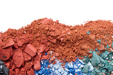 Image showing crushed eyeshadows