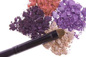 Image showing crushed eyeshadows