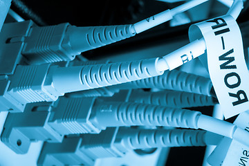 Image showing optic fiber hub