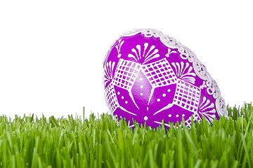 Image showing easter egg in grass