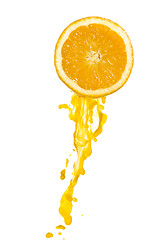 Image showing orange juice splash