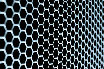 Image showing abstract metallic grid