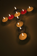 Image showing Candle cross