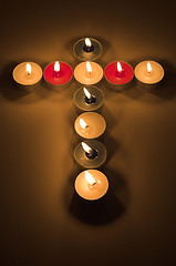 Image showing Candle cross