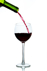 Image showing pouring red wine 