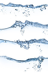 Image showing water splashing set