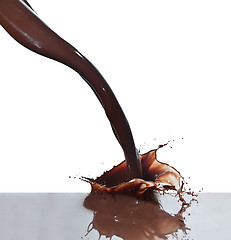 Image showing pouring chocolate