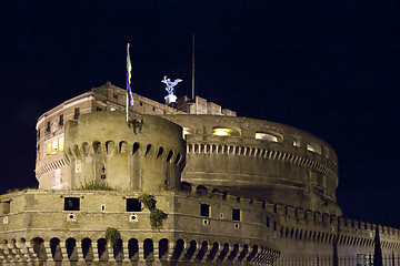 Image showing Castel Sant' Angelo at night