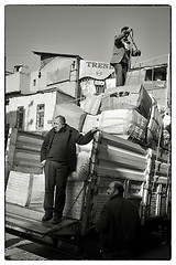 Image showing High cargo on lorry