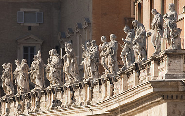 Image showing Statuary, St Peters, Rome