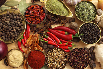 Image showing Spices and herbs