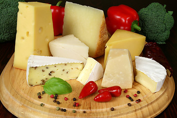 Image showing Cheese serving