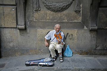 Image showing Street musician