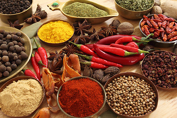 Image showing Spices and herbs