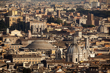 Image showing The Pantheon from St Peters, Rome