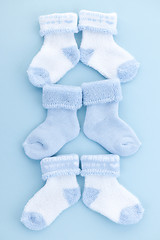 Image showing Blue baby socks