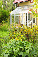 Image showing Solarium and garden at home