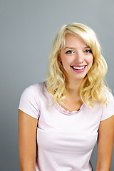 Image showing Happy young woman smiling