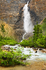 Image showing Takakkaw Falls waterfall in Yoho National Park, Canada