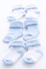 Image showing Blue baby socks