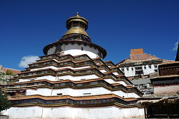 Image showing Grand pagoda at Gyangze lamasery,Tibet