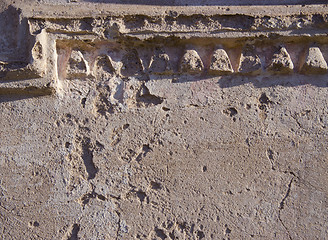 Image showing Background of concrete ancient architecture wall 