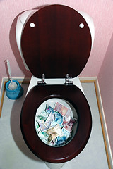 Image showing Money in toilet # 1