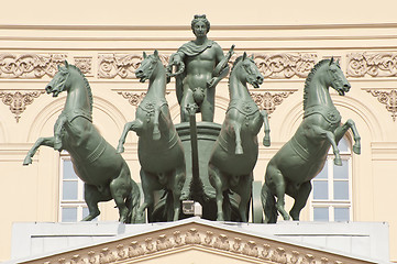 Image showing Sculpture of the Bolshoi theater