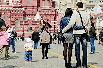 Image showing Tourists in Moscow