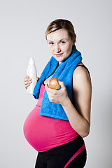 Image showing Healthy pregnant woman