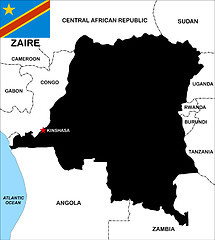 Image showing zaire map