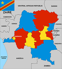 Image showing zaire map