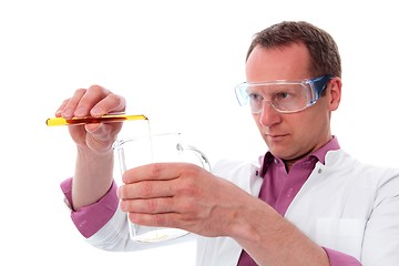 Image showing Chemist with test glass