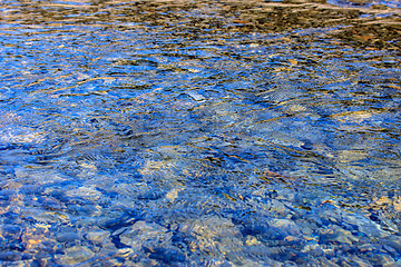 Image showing pebbles under water