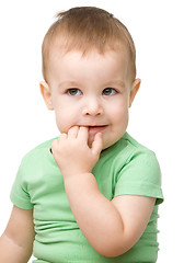 Image showing Portrait of a cute cheerful little boy