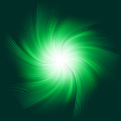 Image showing Green Twirl Background. EPS 8