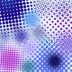 Image showing Color different abstract halftone object. EPS 8